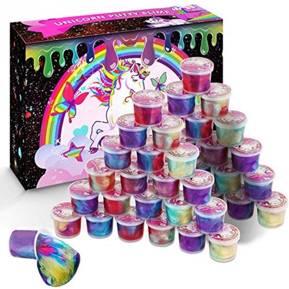 NEW Galaxy Slime 48 Packs Unicorn Color Slime, Party Favor for Kids - Picture 1 of 9